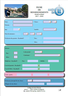 Formulaire Saint-Florent 2017-2018